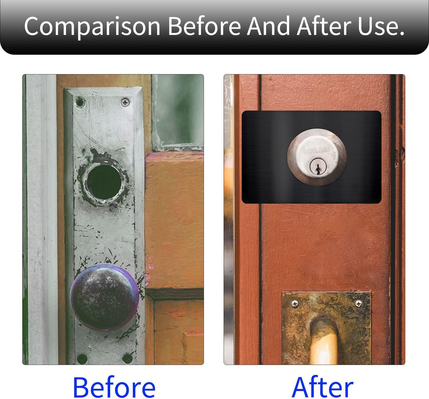 Door Lock Reinforcement and Repair Plate