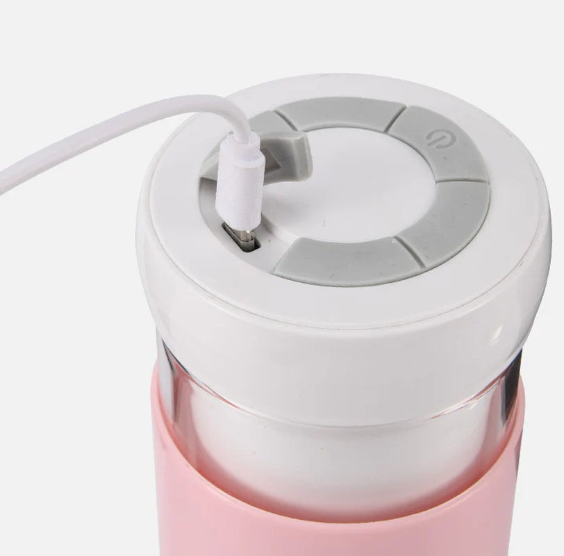 Portable USB Rechargeable Electric Blender - Mini Fruit and Vegetable Juicer for Smoothies and Kitchen Use