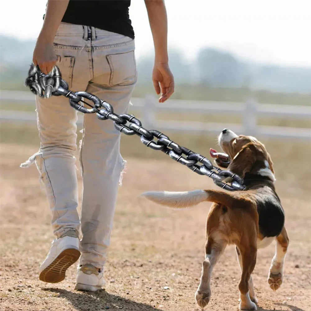 1.5M Novelty Plastic Simulation Chain Dog Leash - Ideal for Pets and Halloween Props