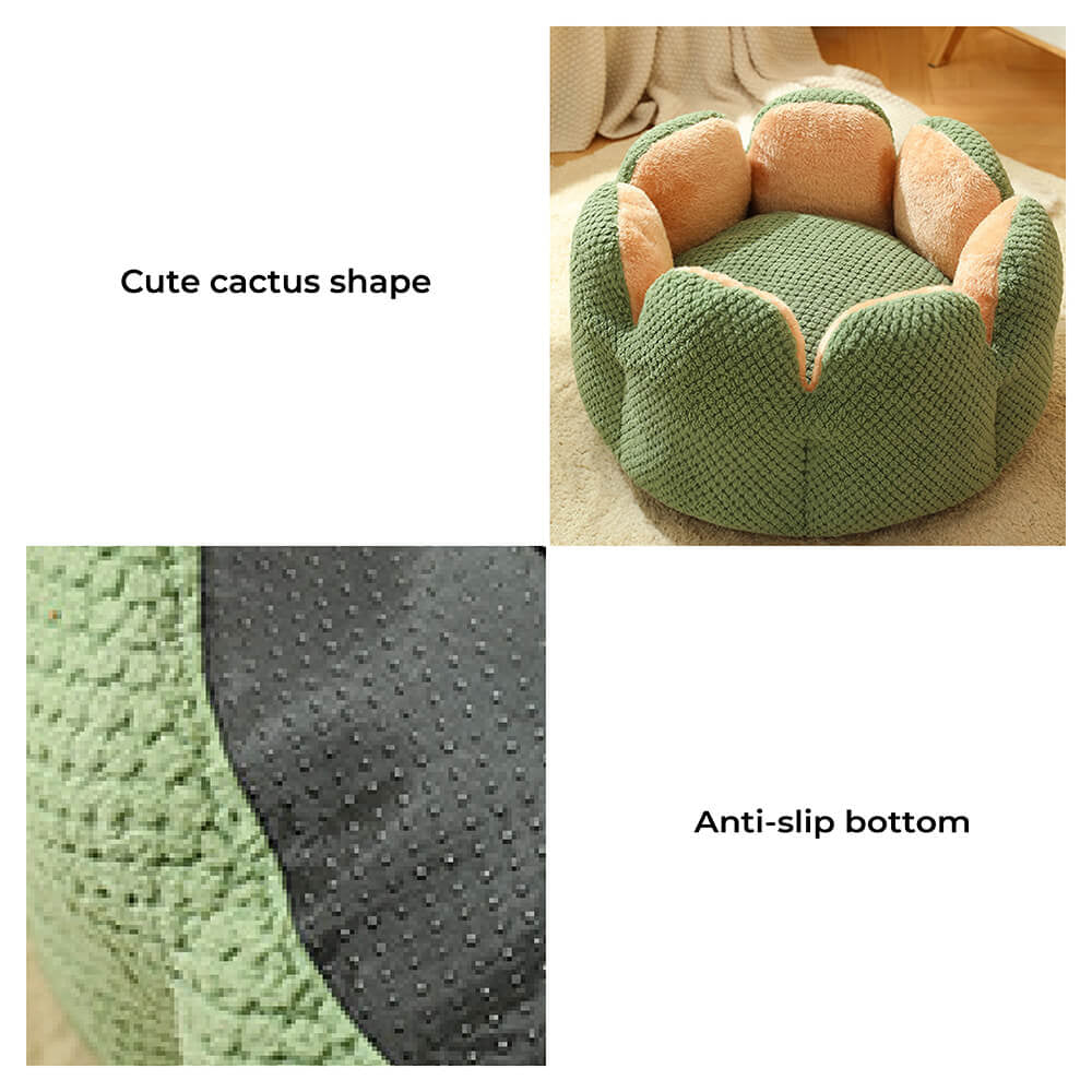 Cactus-Shaped Superidag Premium Pet Bed for Ultimate Comfort