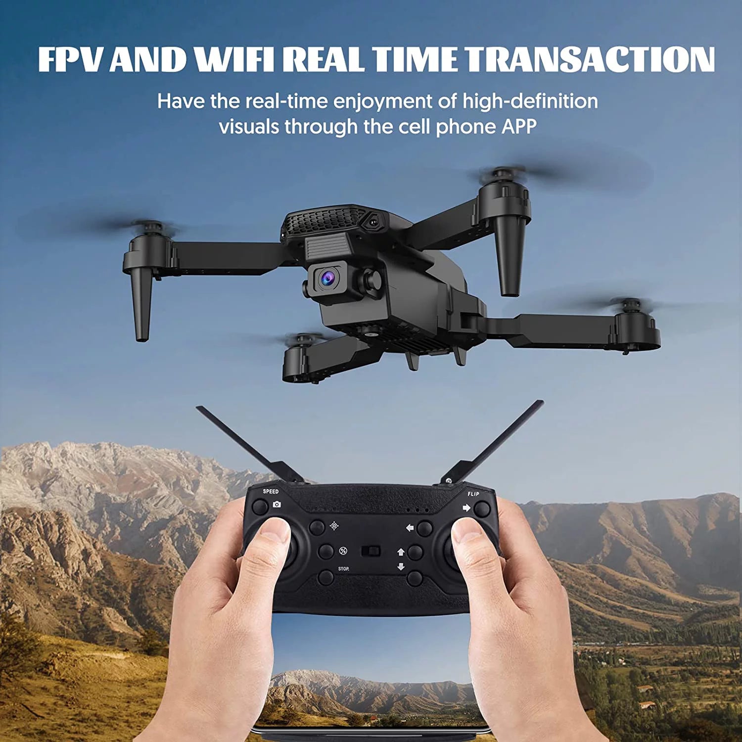 Professional 4K RC Mini Drones with Live Video Camera for Adults and Beginners, Featuring WiFi FPV Support