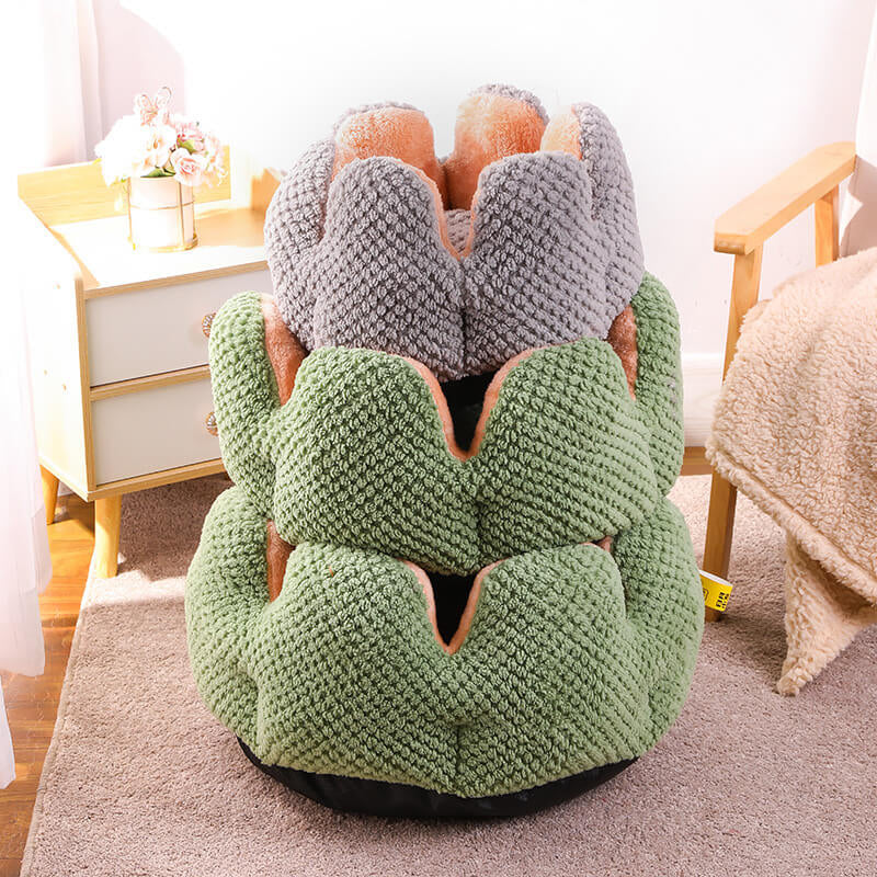 Cactus-Shaped Superidag Premium Pet Bed for Ultimate Comfort