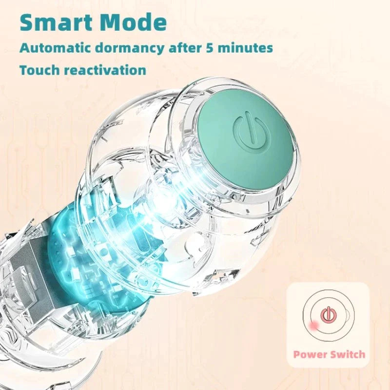 Smart Electric Dog and Cat Toy - Automatic Rolling Ball for Small Pets, Interactive Play Accessory