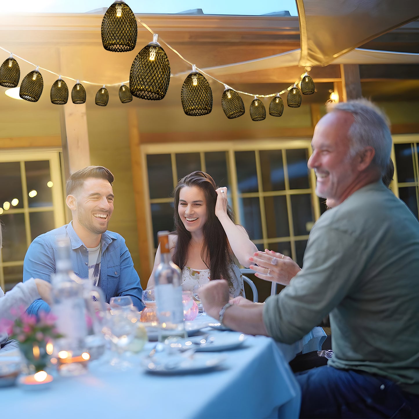 Outdoor Lights  String Lights Weather-Resistant Indoor Outdoor Lantern Lights for Home Garden Party Backyard Decor