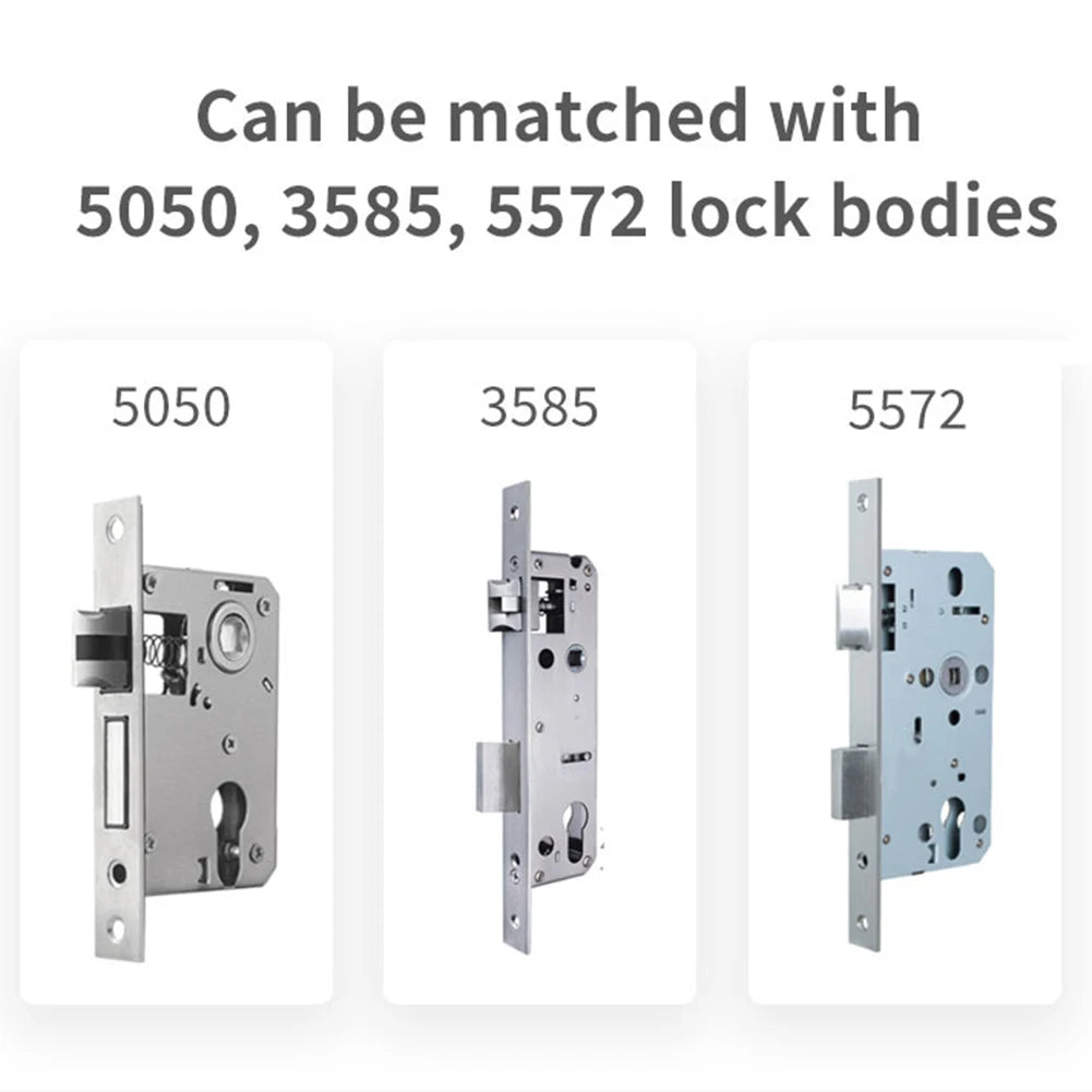 Smart Fingerprint Door Lock with WiFi and Bluetooth Connectivity - Tuya App Remote Unlocking, Digital Password, and Smart Card Features