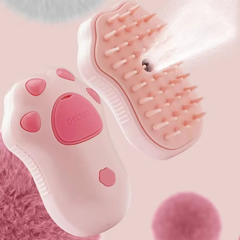Furmist Trio 3-in-1 Steam-Powered Pet Spa Brush Loved By Cats/Dogs