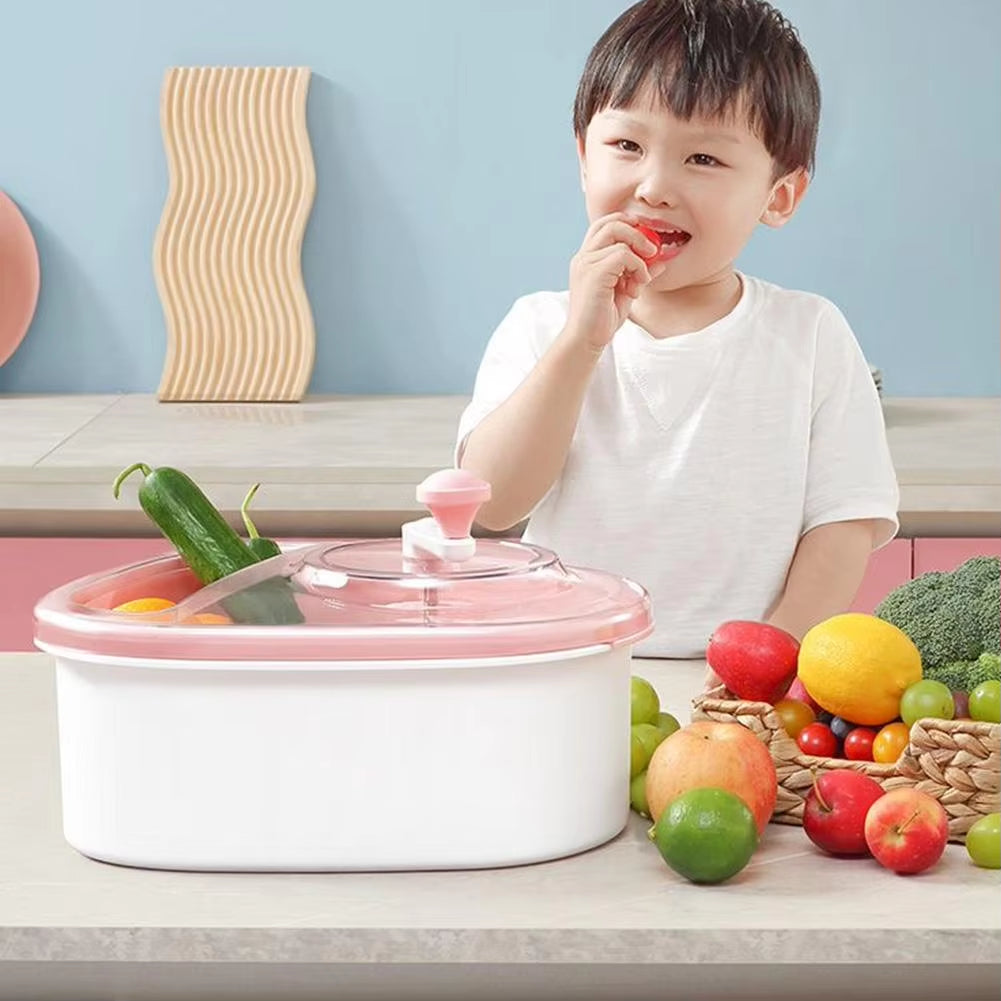 Professional Fruit and Vegetable Washing Machine with Spin Scrubber Brush for Home Kitchen Use