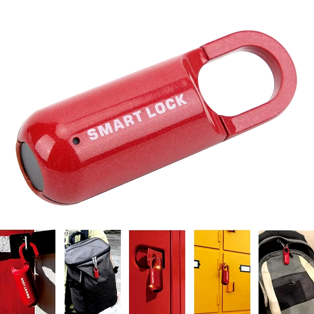 Smart Biometric Fingerprint Padlock - Keyless, Rechargeable Lock for Gym, School, and Backpack Lockers