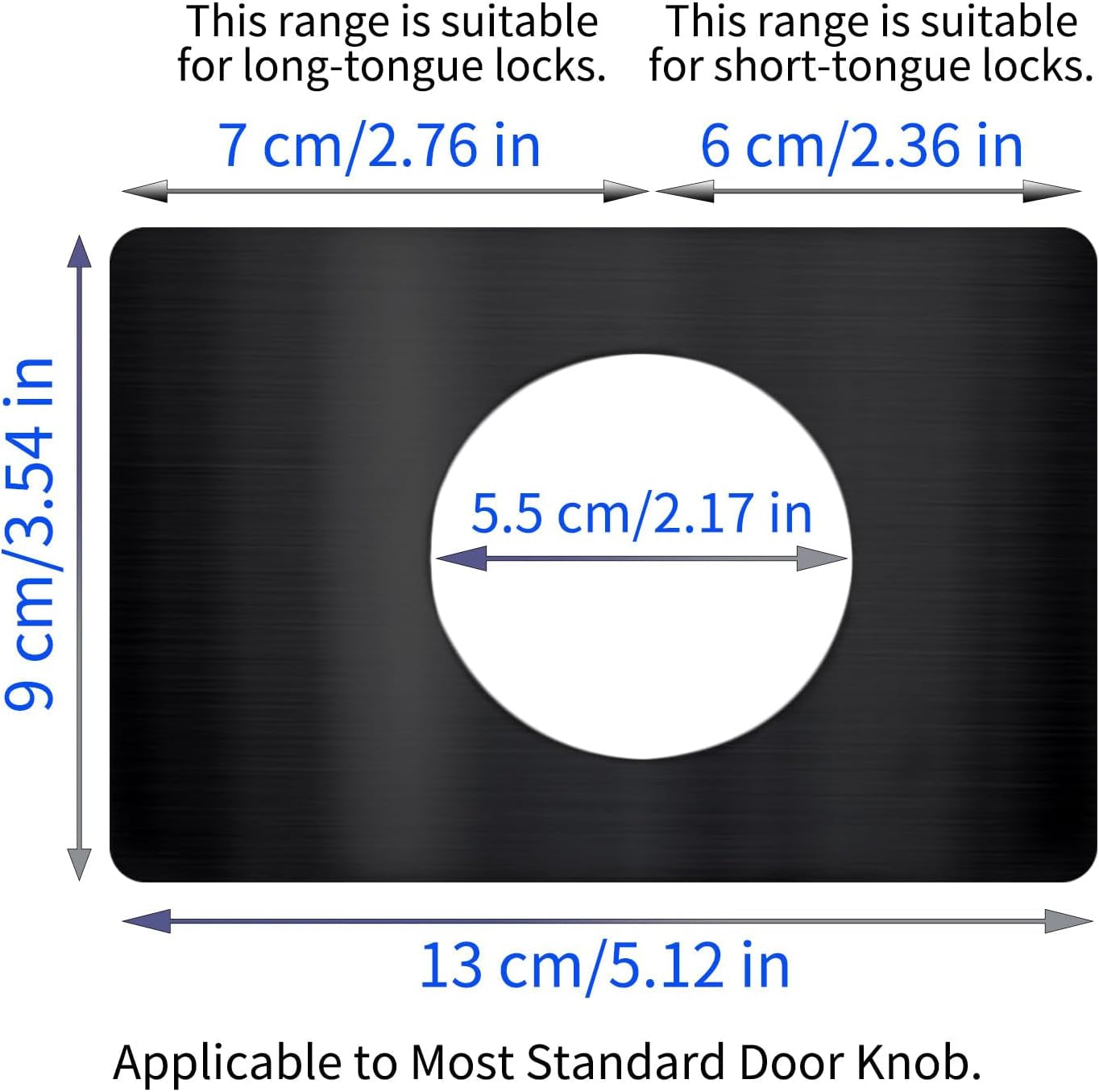 Door Lock Reinforcement and Repair Plate