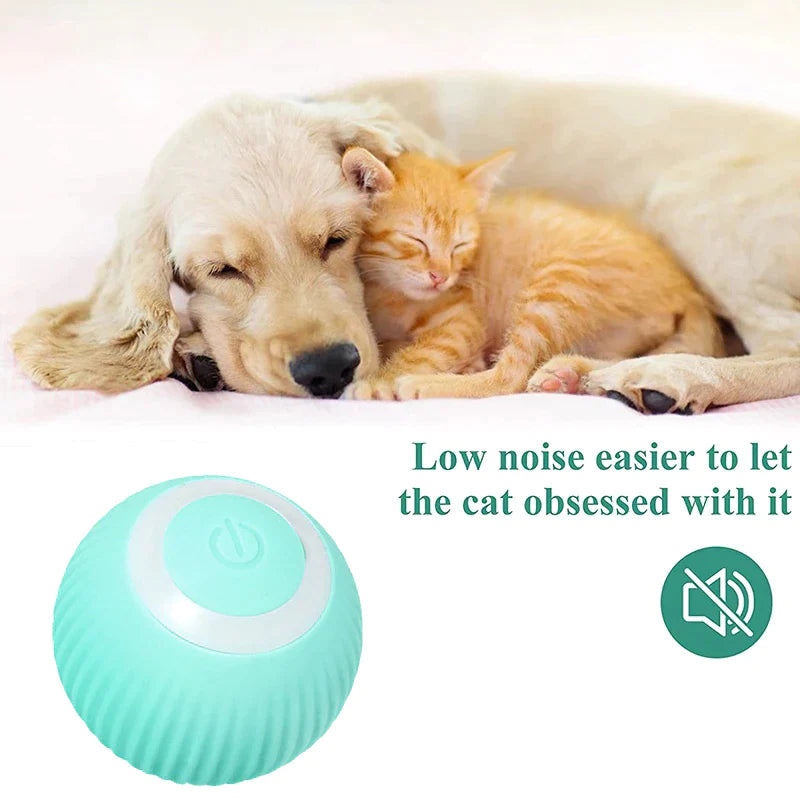 Smart Electric Dog and Cat Toy - Automatic Rolling Ball for Small Pets, Interactive Play Accessory