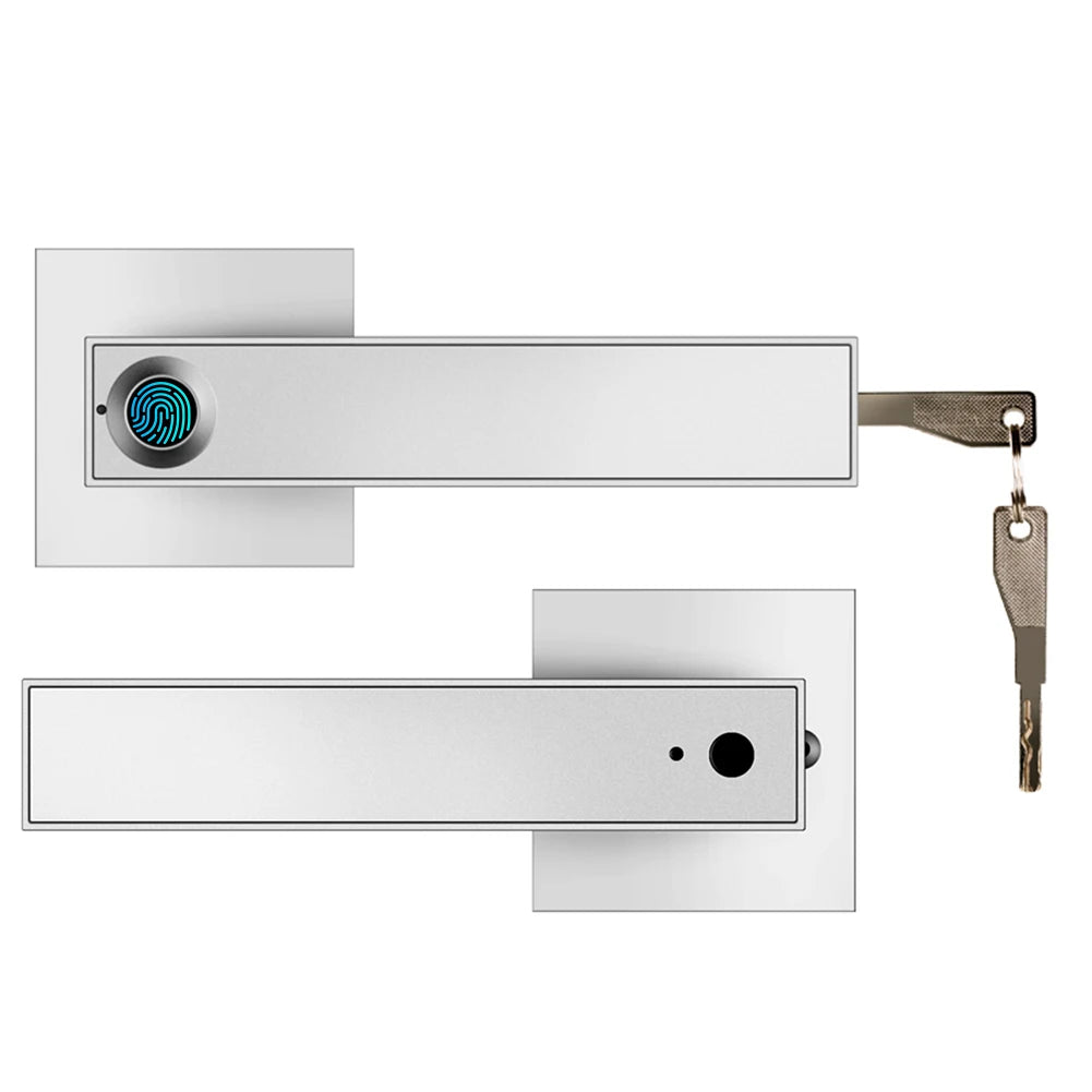 Smart Fingerprint Door Lock with WiFi and Bluetooth Connectivity - Tuya App Remote Unlocking, Digital Password, and Smart Card Features