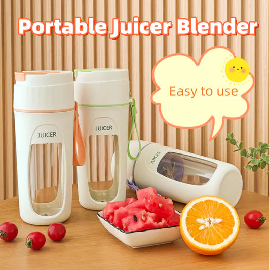 Portable Electric Blender with USB Charging - Automatic Juicer Cup for Outdoor and Kitchen Use