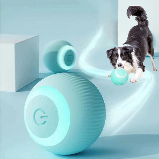 Smart Electric Dog and Cat Toy - Automatic Rolling Ball for Small Pets, Interactive Play Accessory