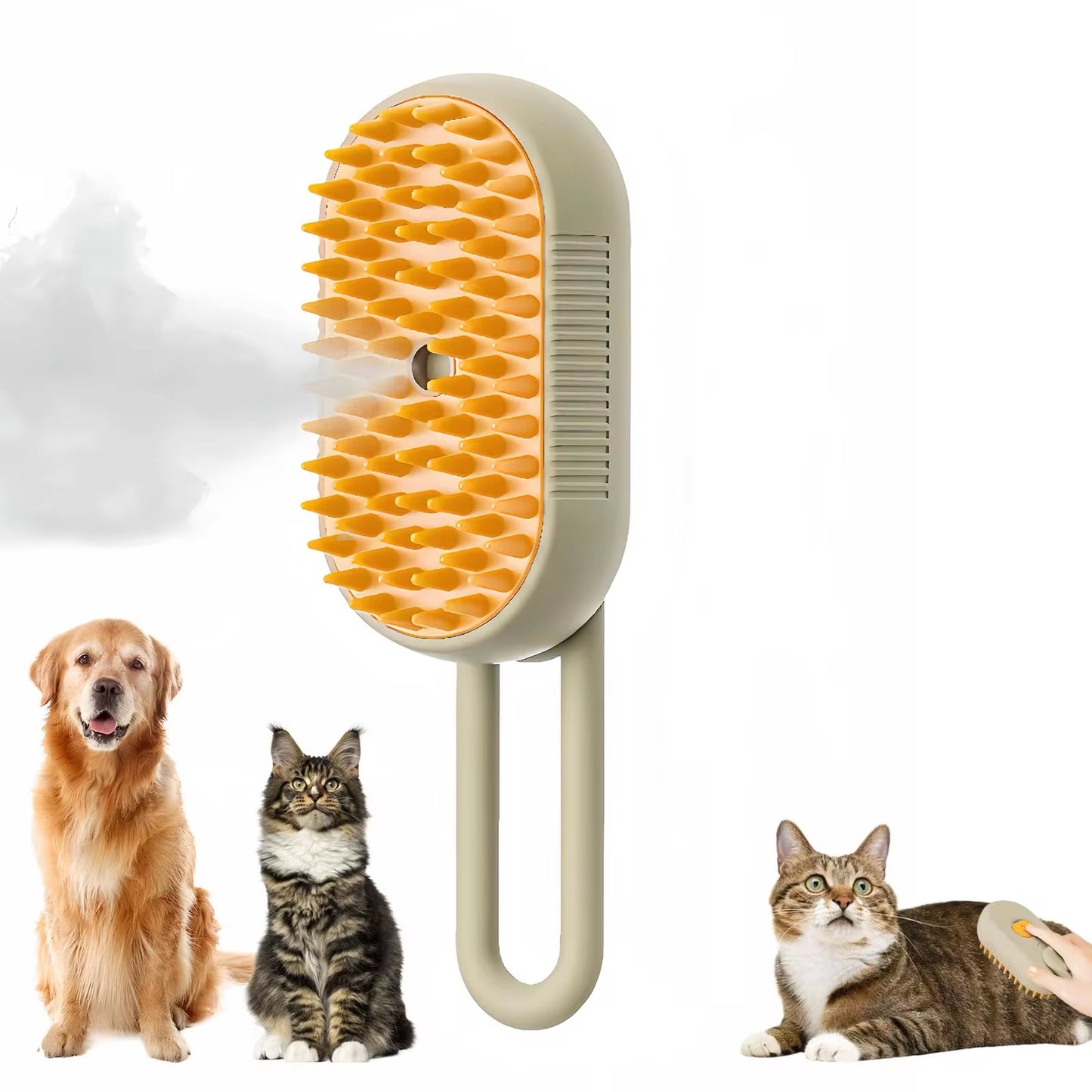 Furmist Trio 3-in-1 Steam-Powered Pet Spa Brush Loved By Cats/Dogs