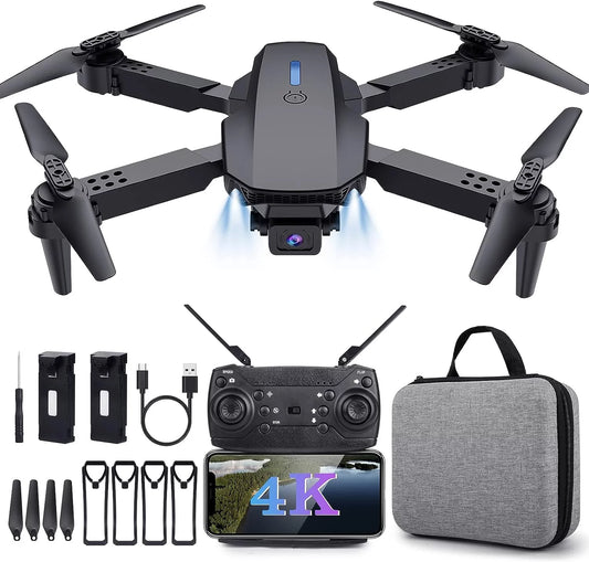 Professional 4K RC Mini Drones with Live Video Camera for Adults and Beginners, Featuring WiFi FPV Support